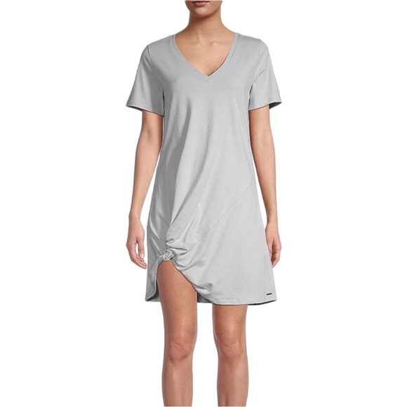 N:Philanthropy Leonardo Twist Hem Dress Light Grey size Extra Small NWT - Picture 1 of 12